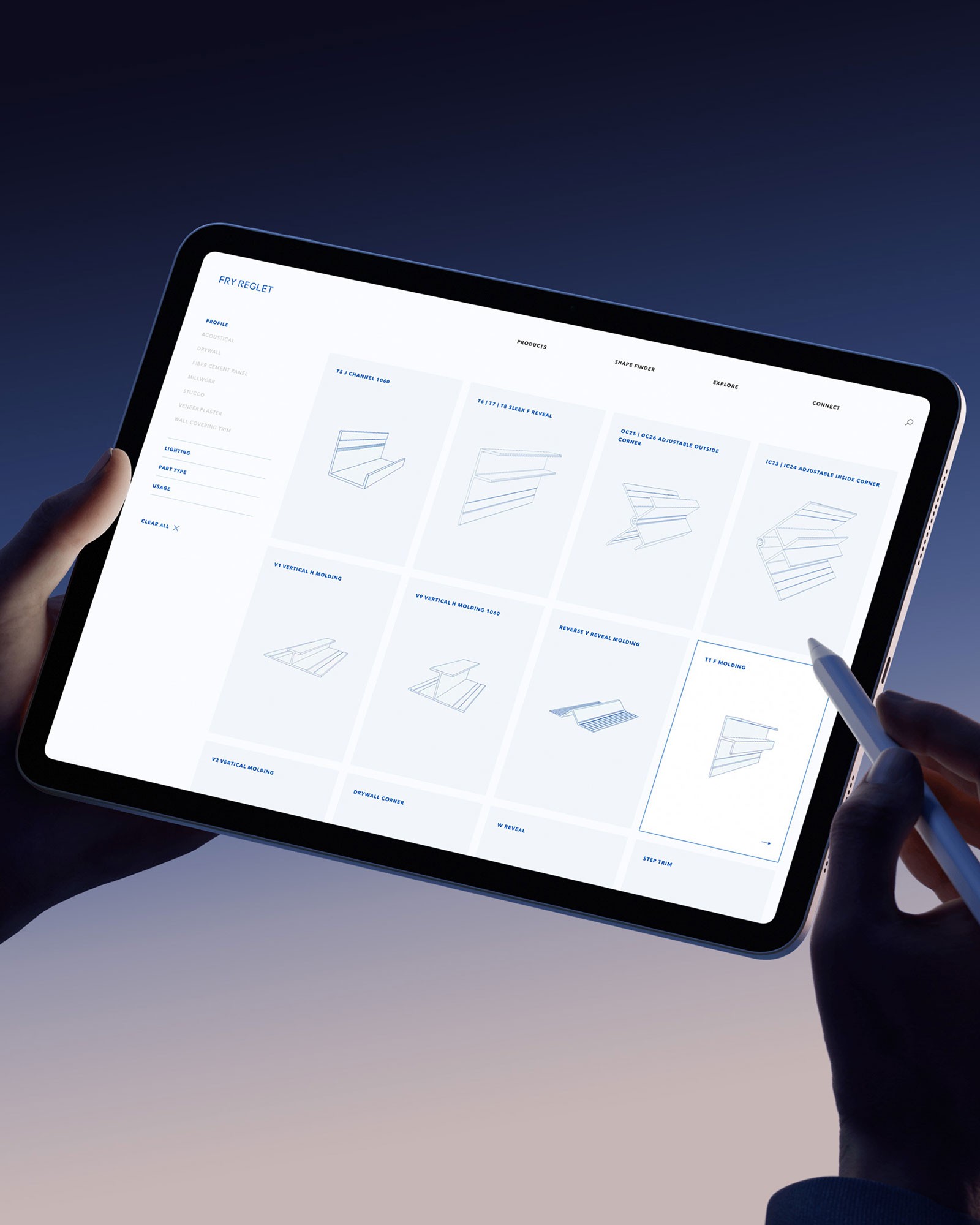 Fry Reglet website design