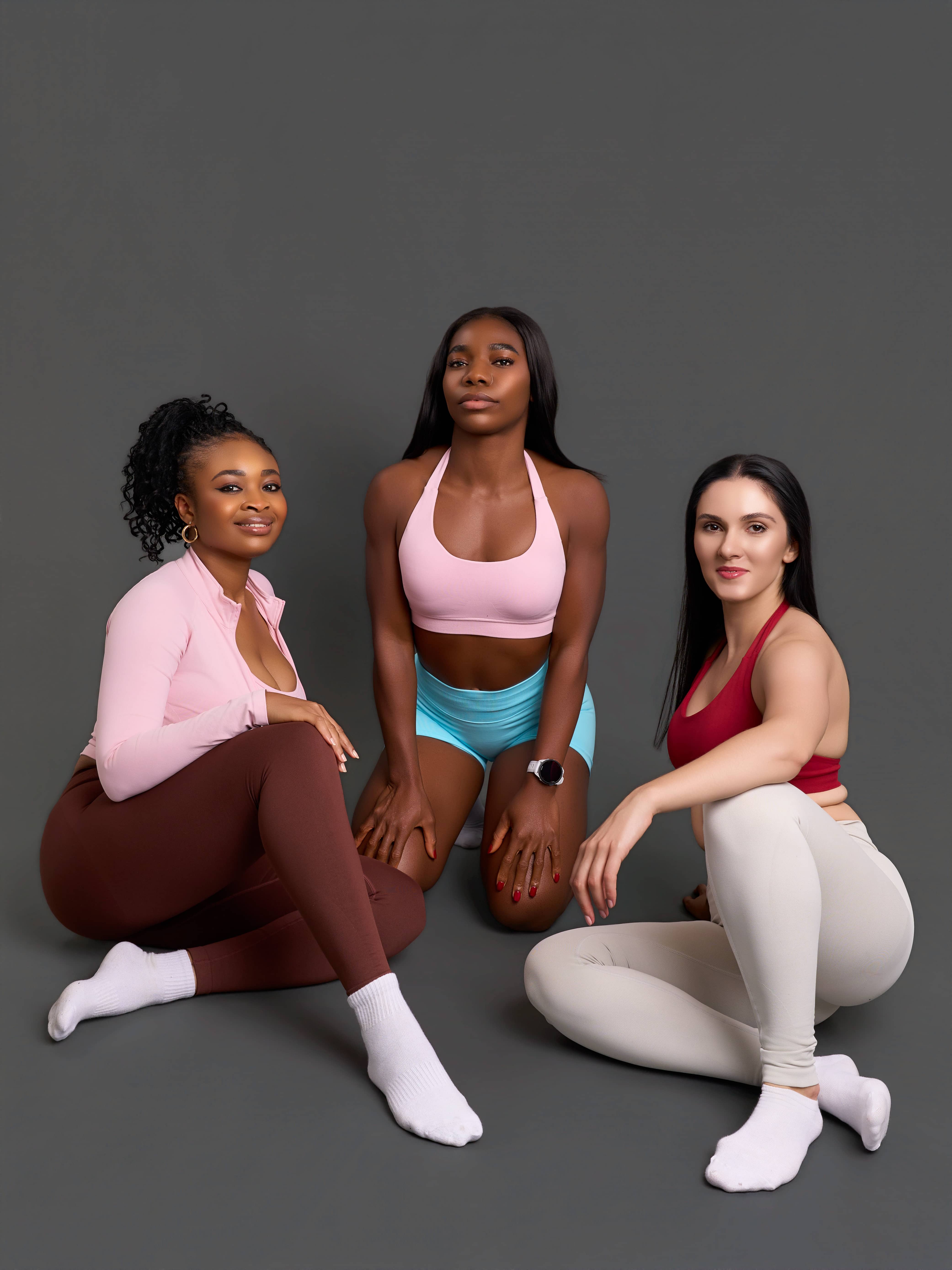 High-energy activewear photoshoot in Dubai capturing movement and strength