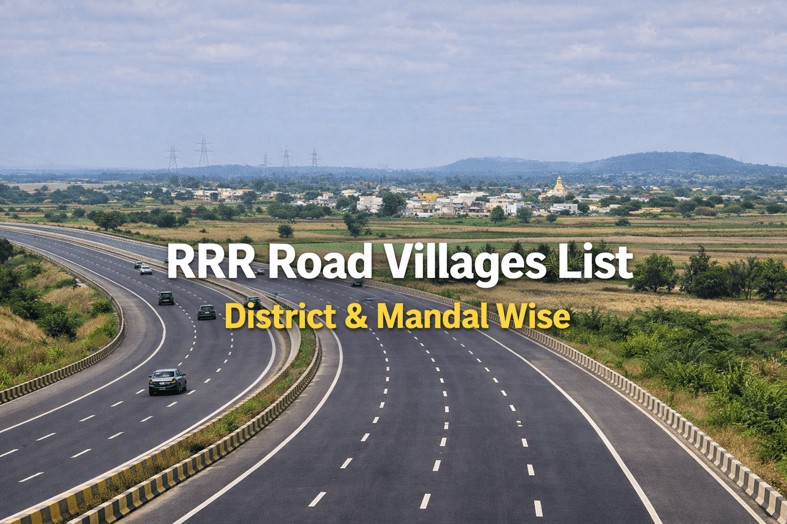 RRR Road Villages List – District & Mandal Wise (Official) blog cover by Charan Group