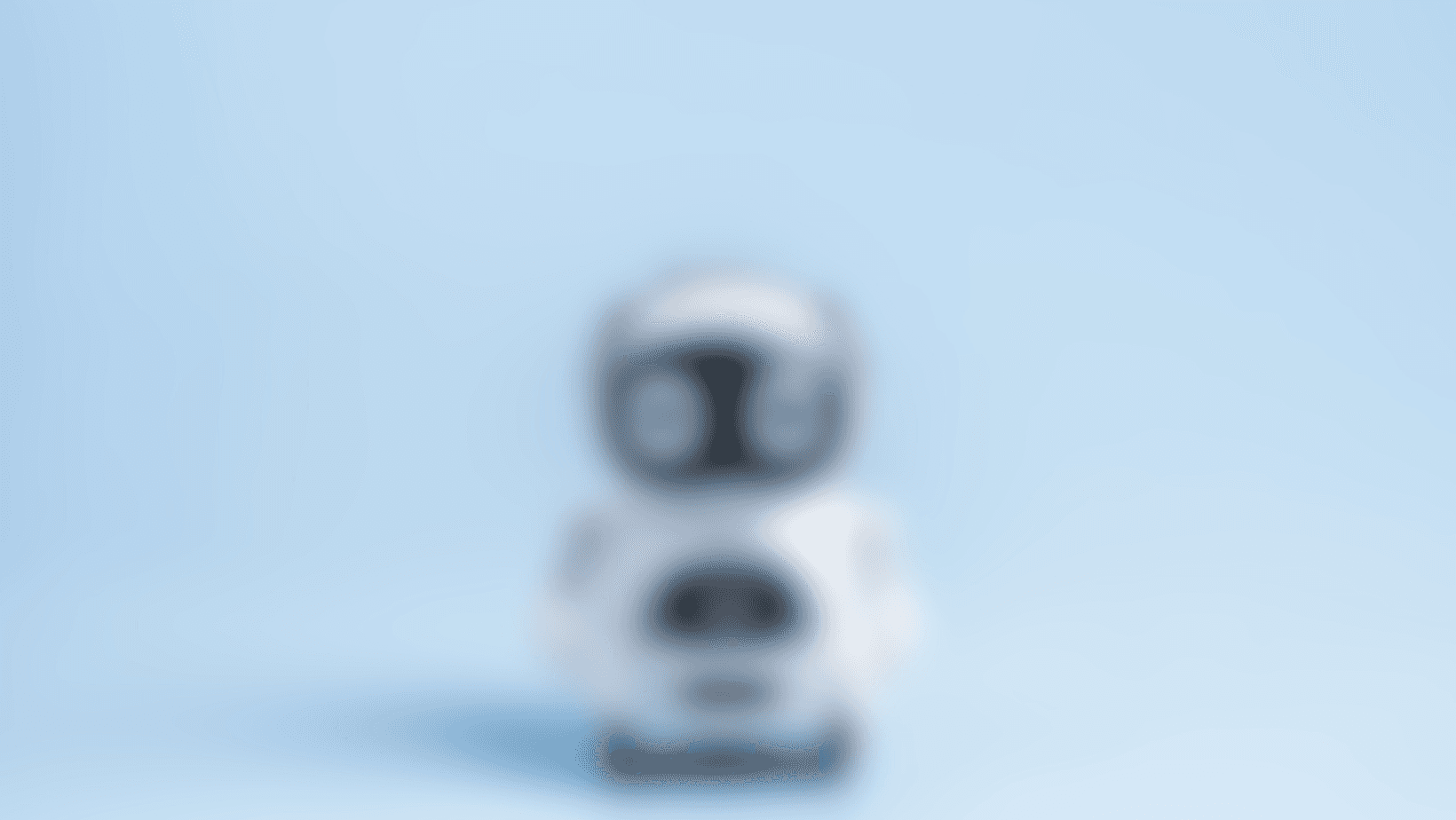 Blur AI robot standing