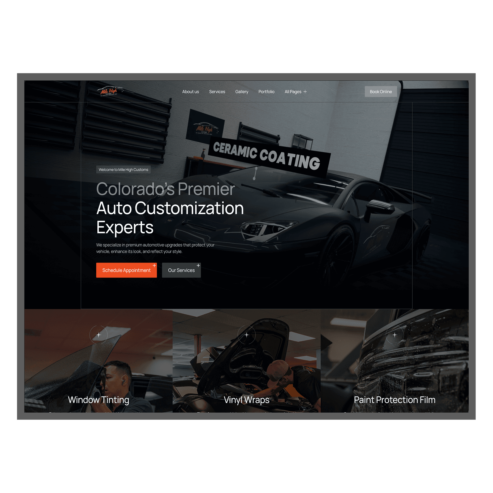Mile High Customs - Custom Web Development & Checkout System