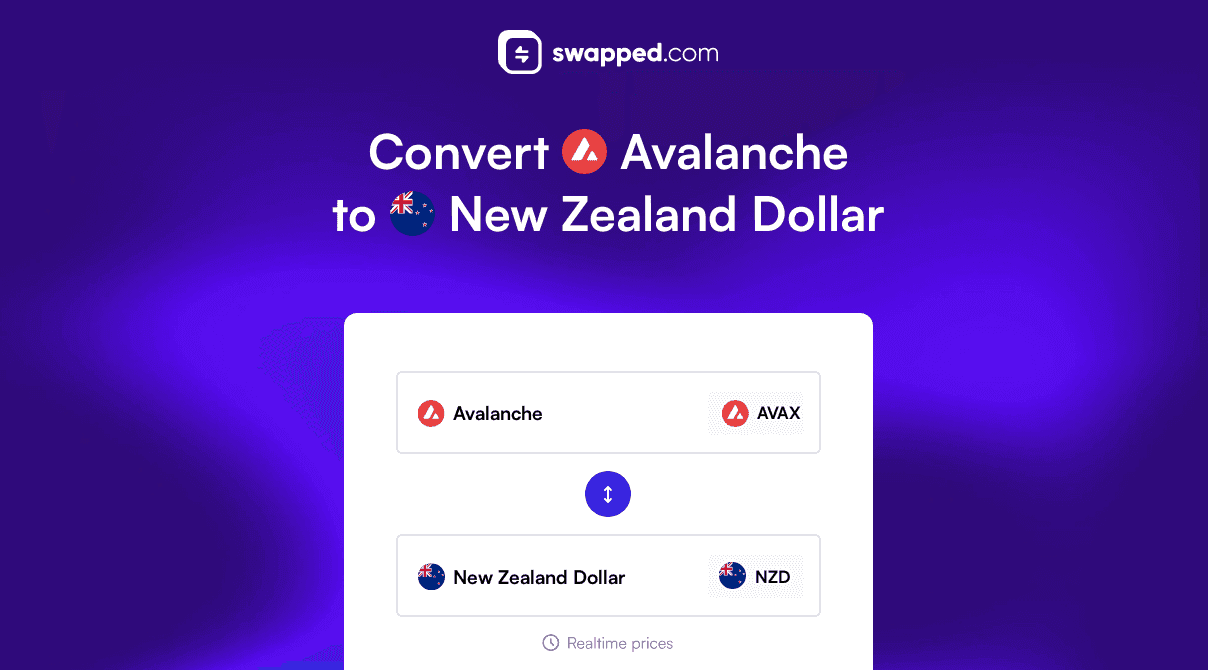 Convert Avalanche (AVAX) to New Zealand Dollar (NZD)