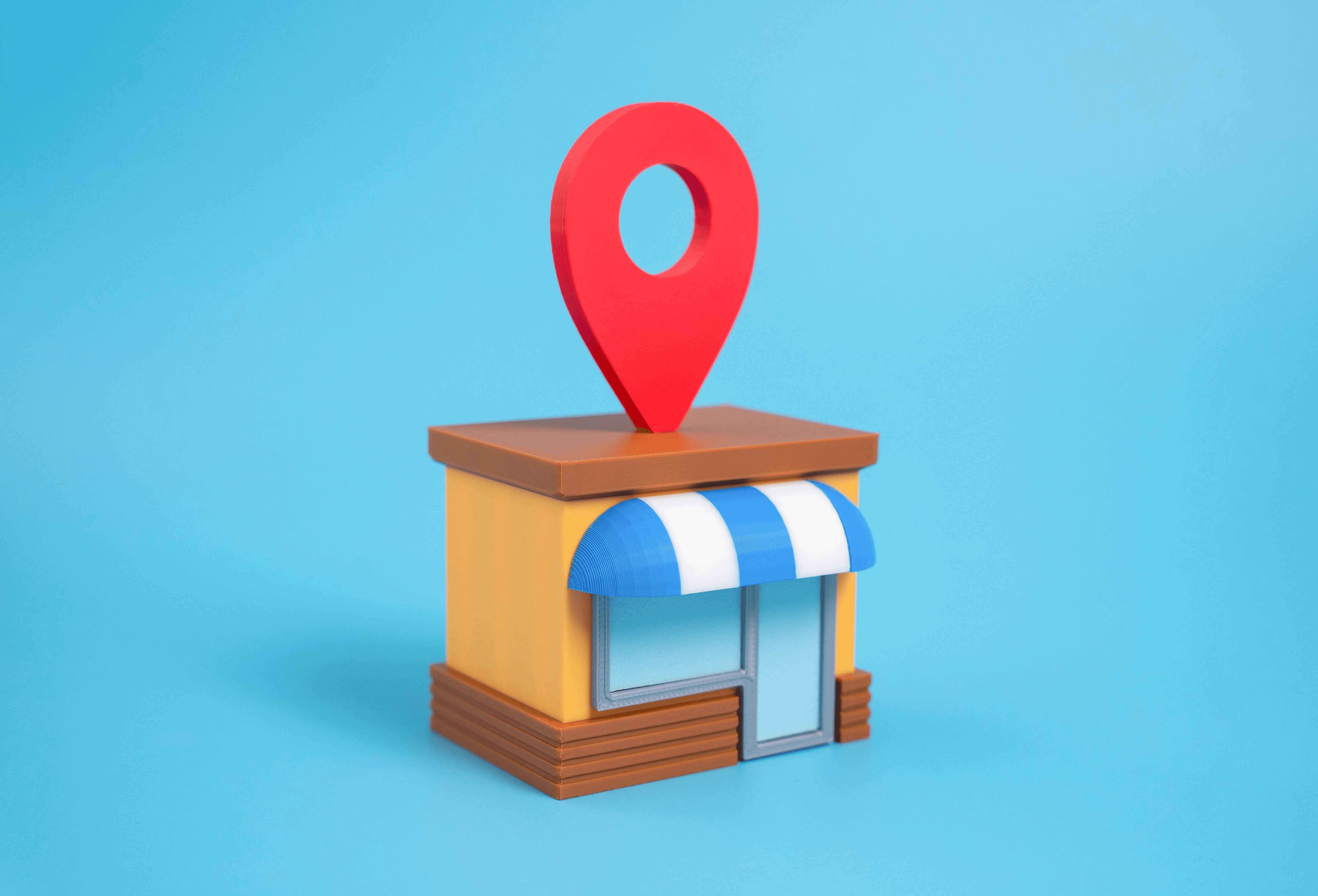 Ein Clipart von einem gelben Haus für Darstellung von Local SEO