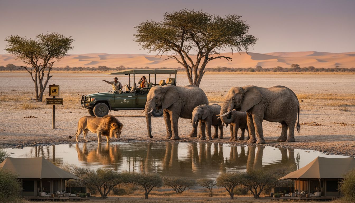 Etosha wildlife interaction