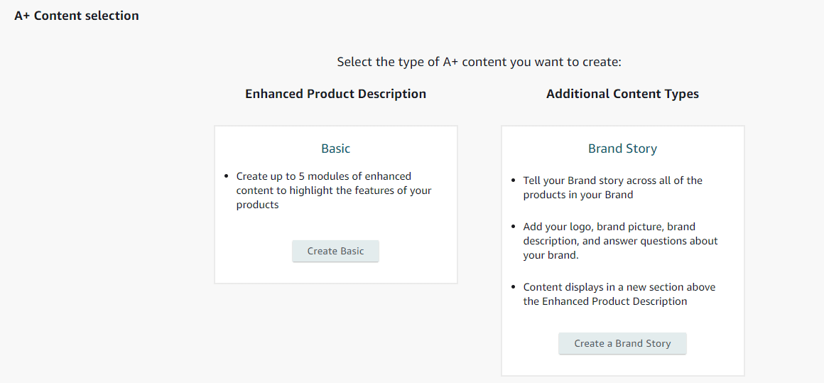 amazon a+ content design