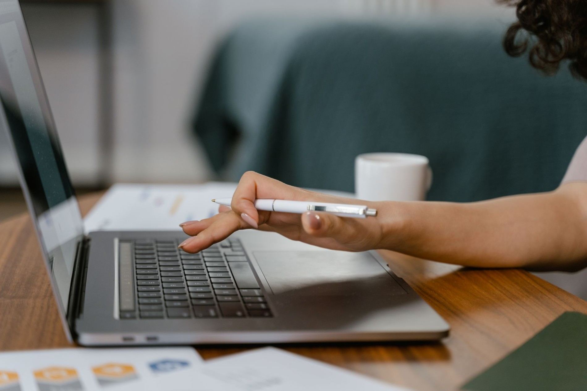 A man with his laptop using an Best Invoice Parsing Software