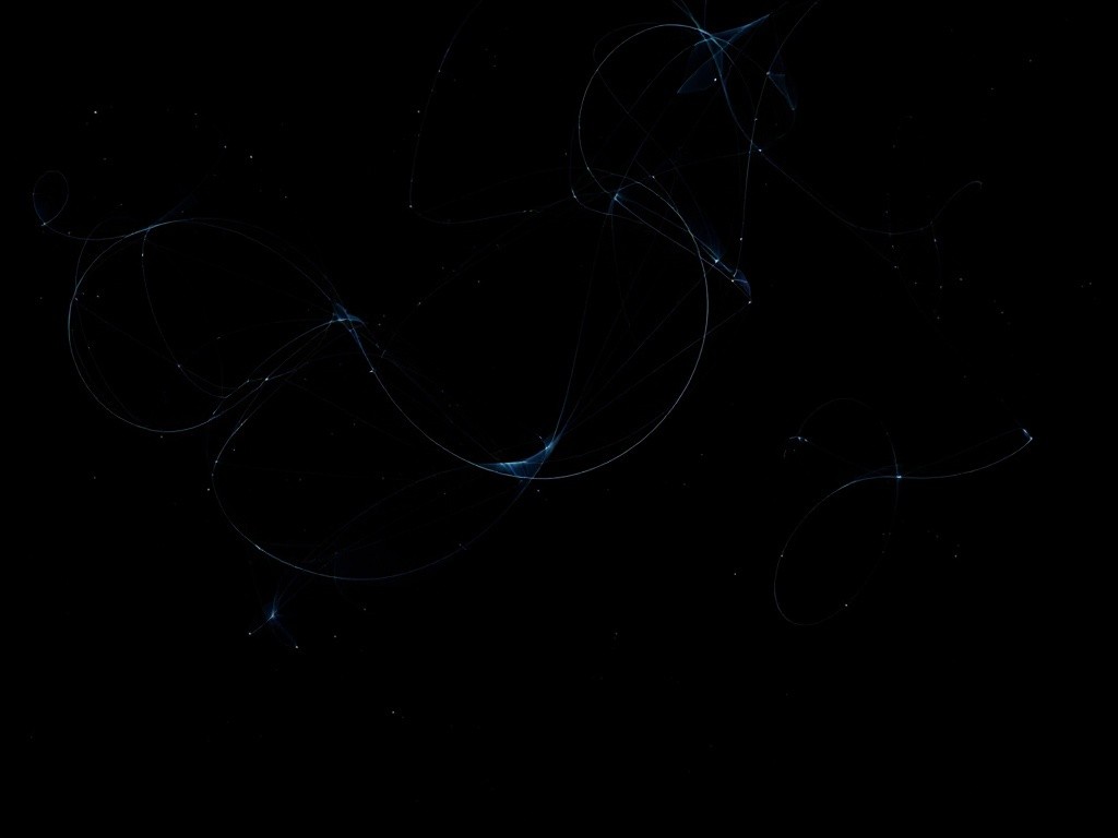 Abstract blue lines on a black background