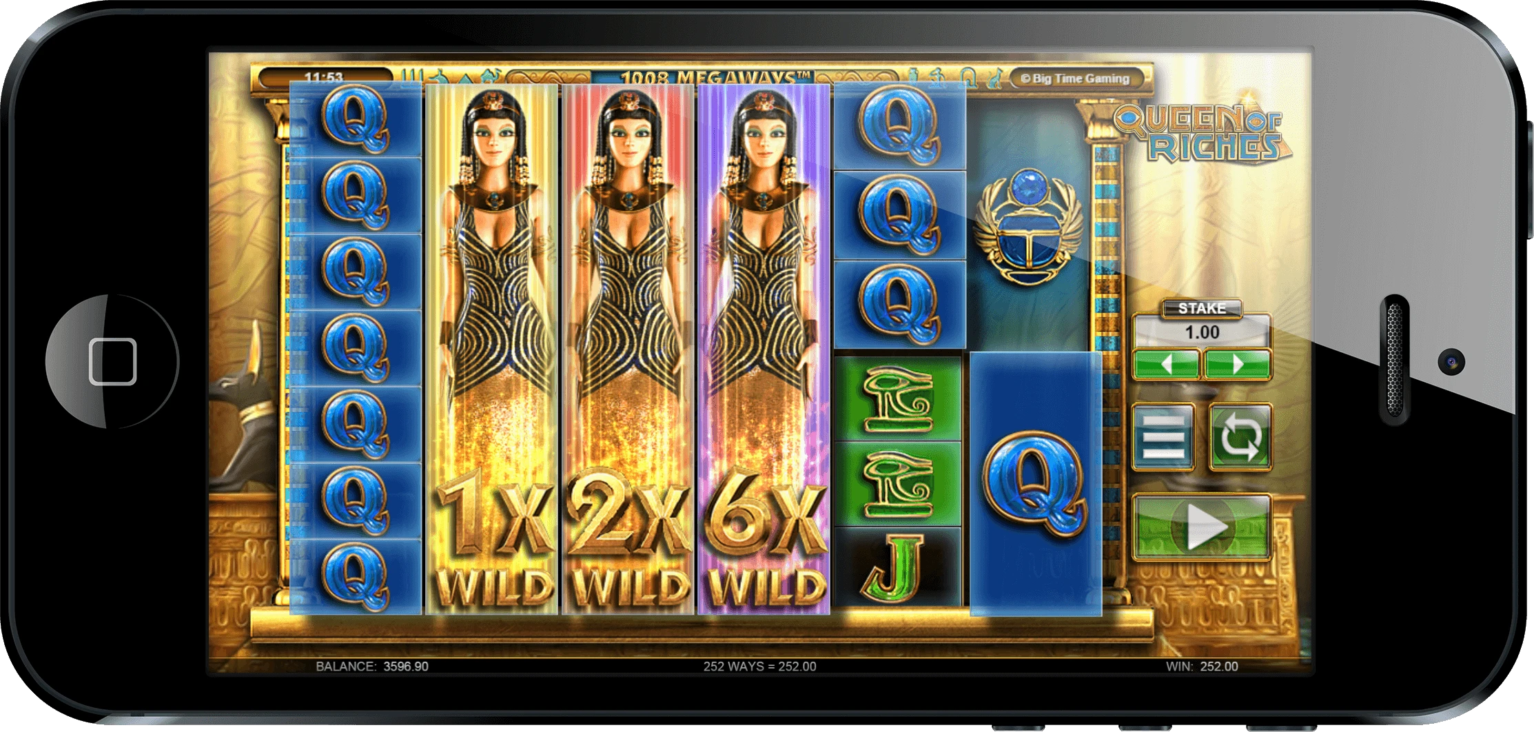 Queen of Riches - Full Reel Wilds Big Time Gaming