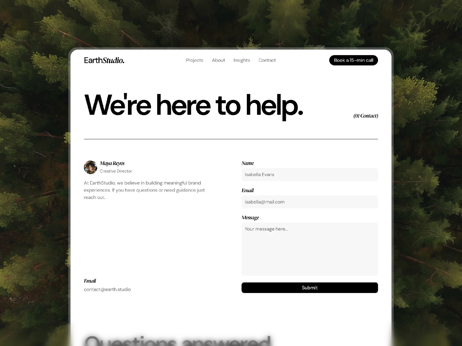 EarthStudio — 极简现代创意机构官网设计灵感
