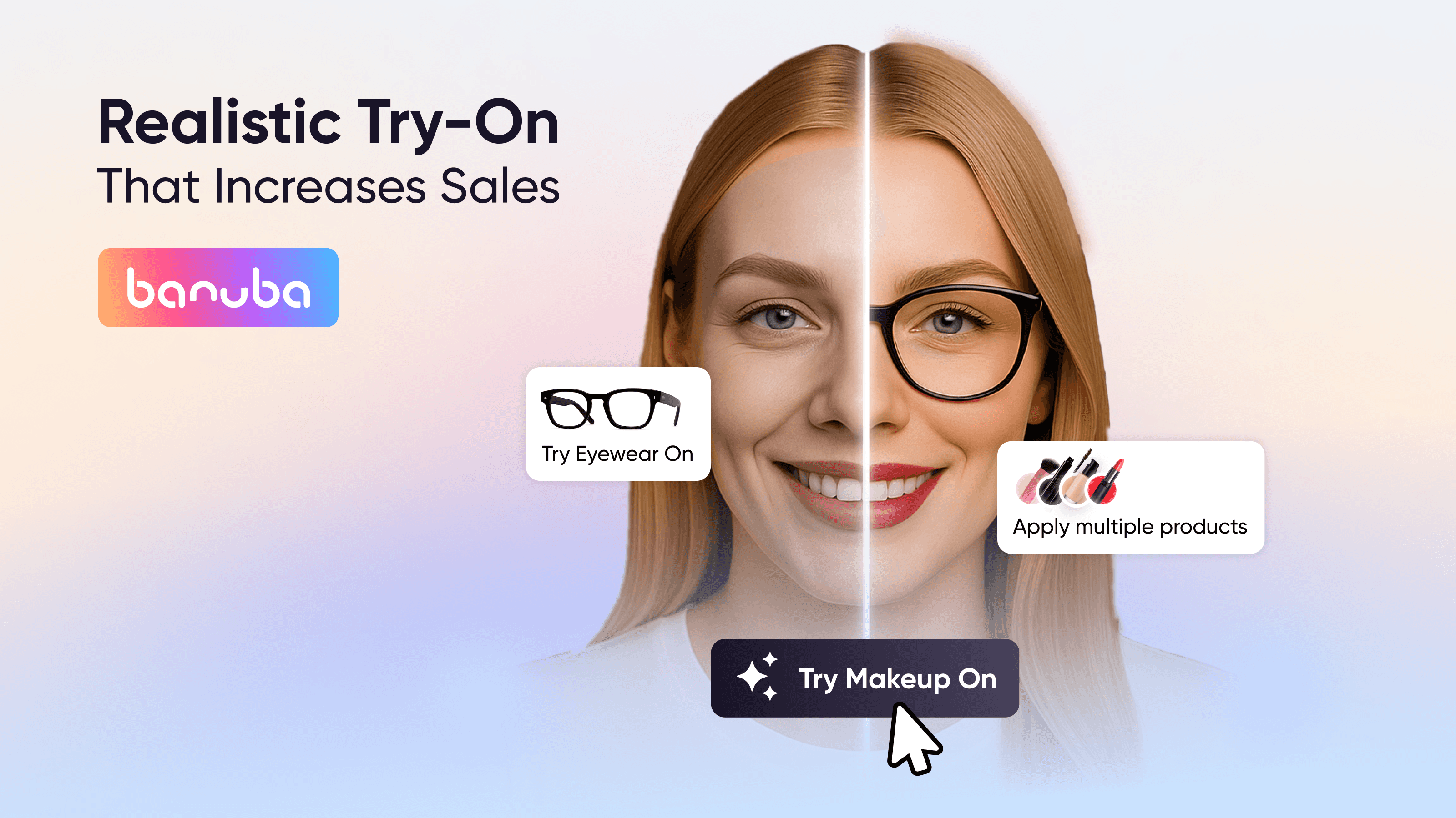 Banuba Virtual Try-On app listing screenshots designed by Creativul