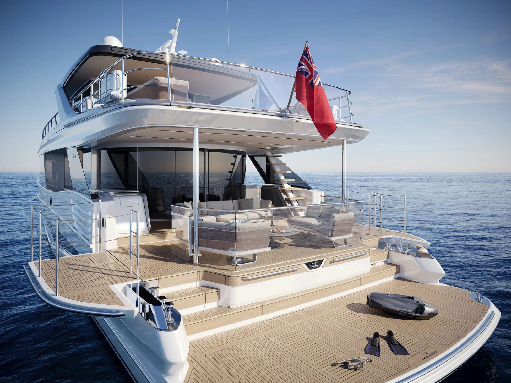 Princess X90 Stern