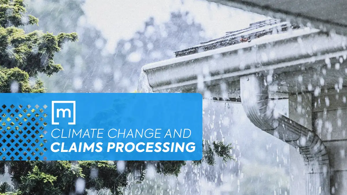 rain falling on a house indicating climate change