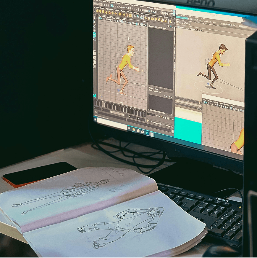 Univers créatif Flambeo 3D — identité visuelle et design web par Mélanie Depré, freelance