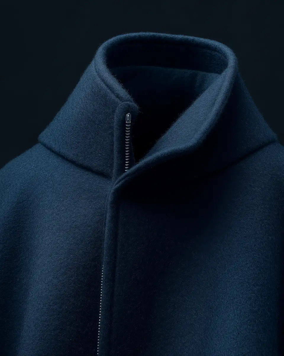 Dark Blur Woolen Coat Plane Background