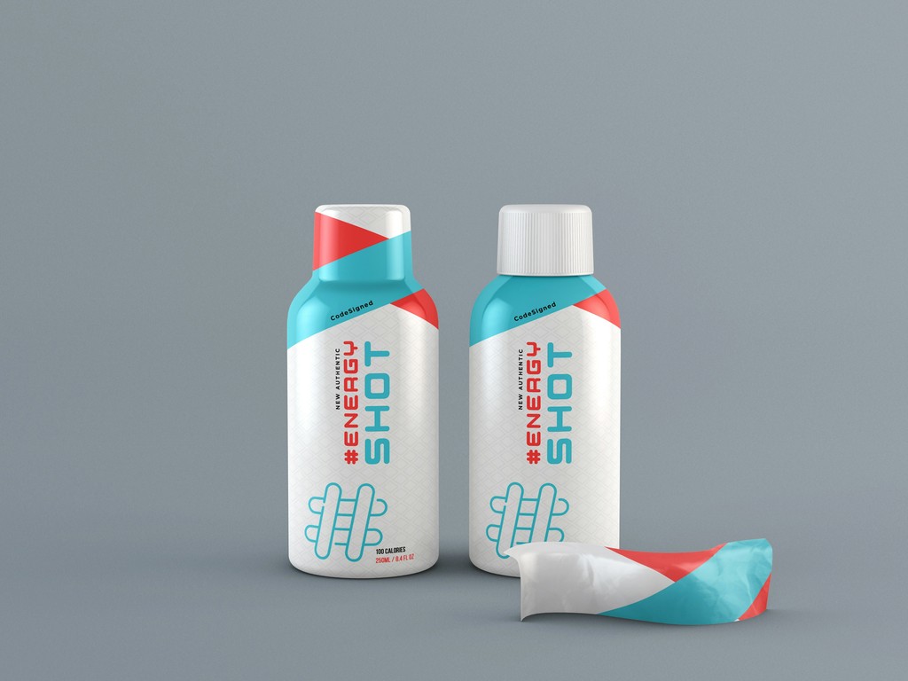 two Energy Shot bottles