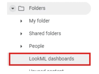 Navigate to LookML Dashboards.