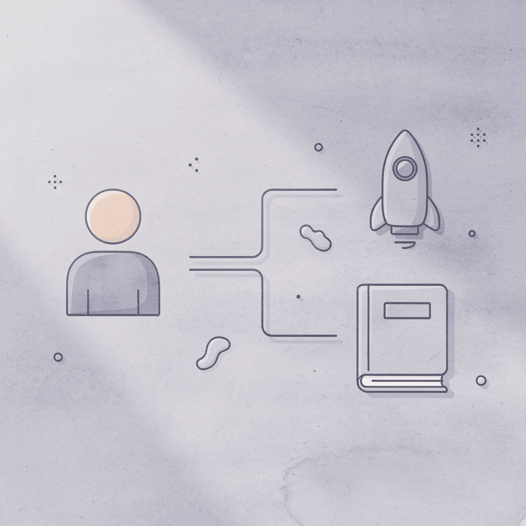 Icon showing choice between two dissolution approaches