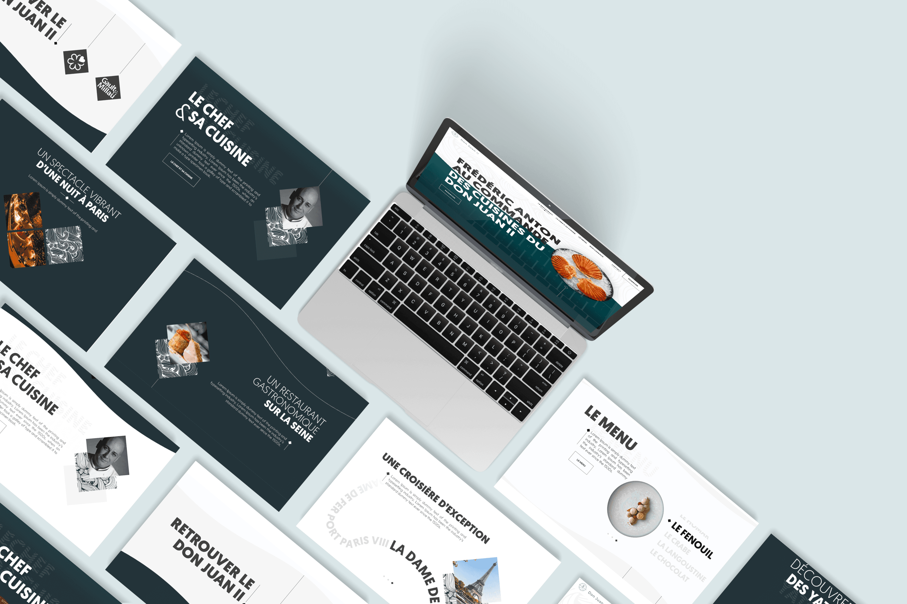 The footer of the home page