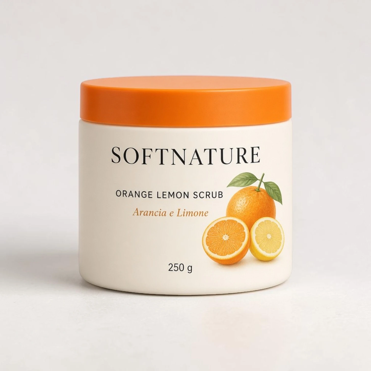 Private label body scrub in tube packaging