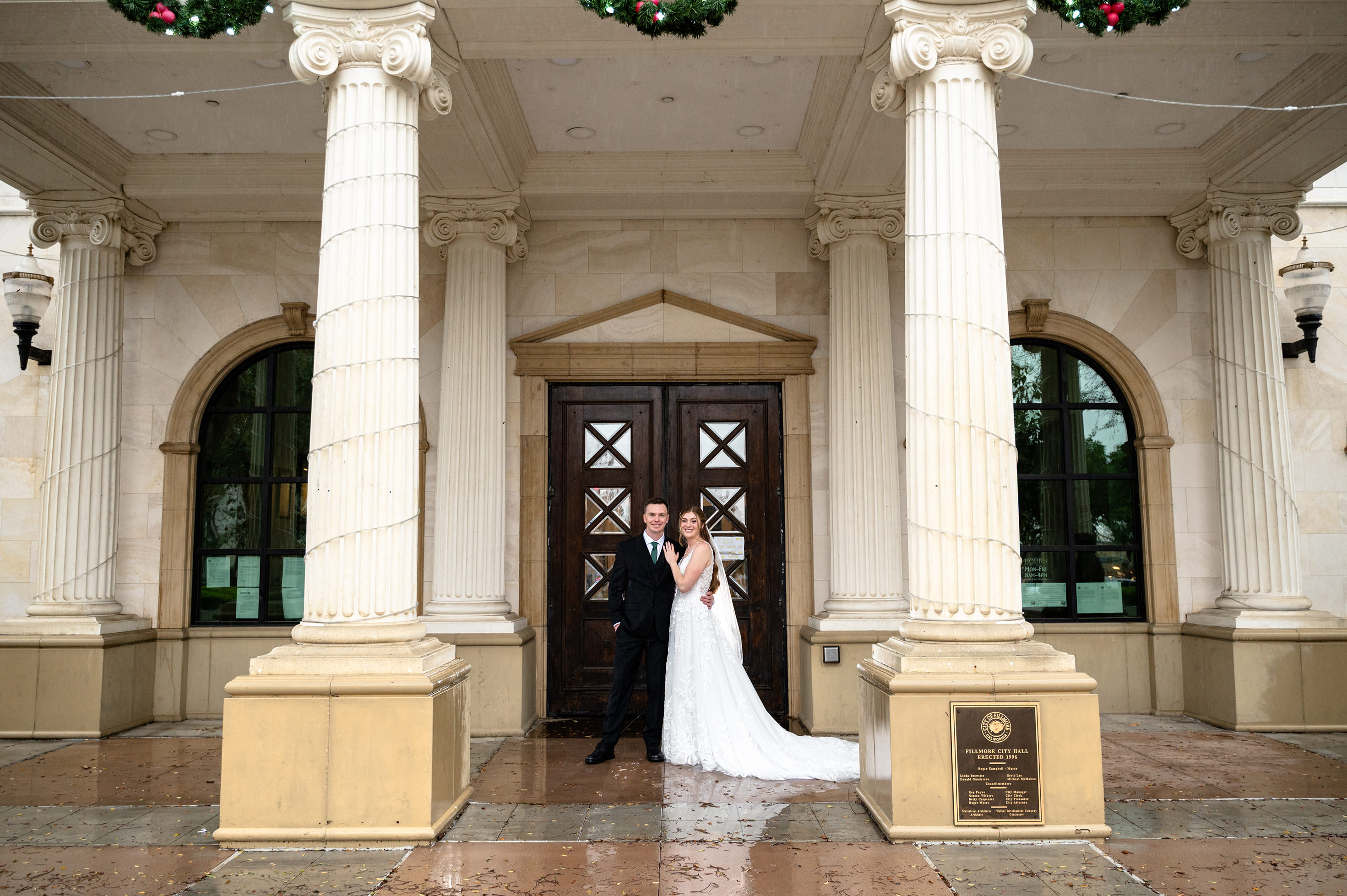 Flat lay wedding details with bouquet, rings, and sparkling bridal heels