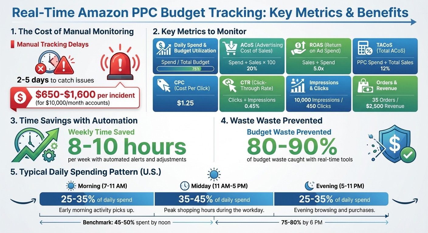 Real-Time Amazon PPC Budget Tracking: Key Metrics and Time Savings