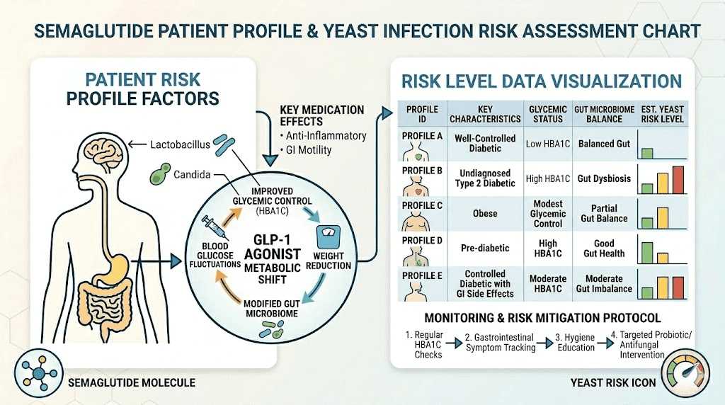Yeast infection risk factors for women taking semaglutide