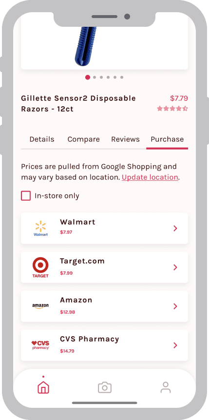 Mockup of the chatbot scanning the image, with opportunity for the user to self-insert description