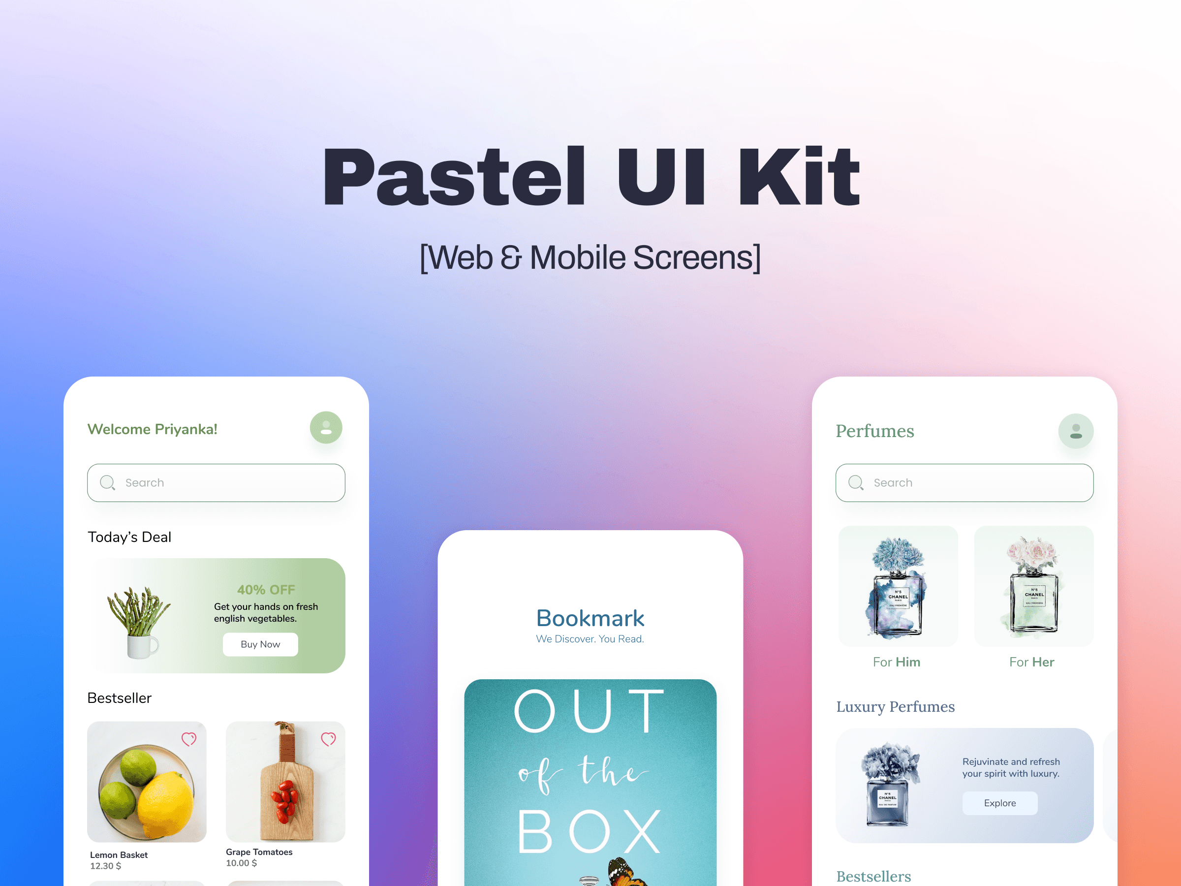 Pastel UI Kit on Figma