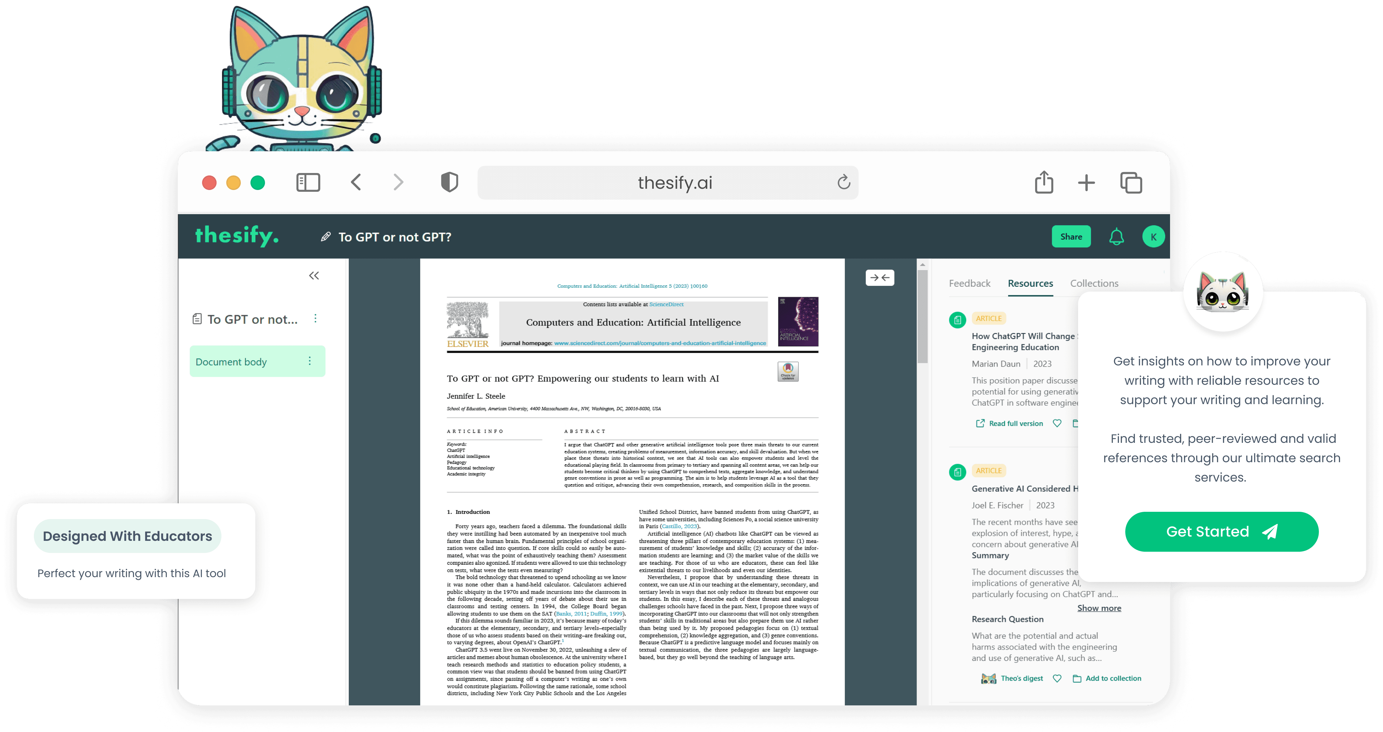 Preview of a research paper with a list of recommended academic resources and related publications for further study