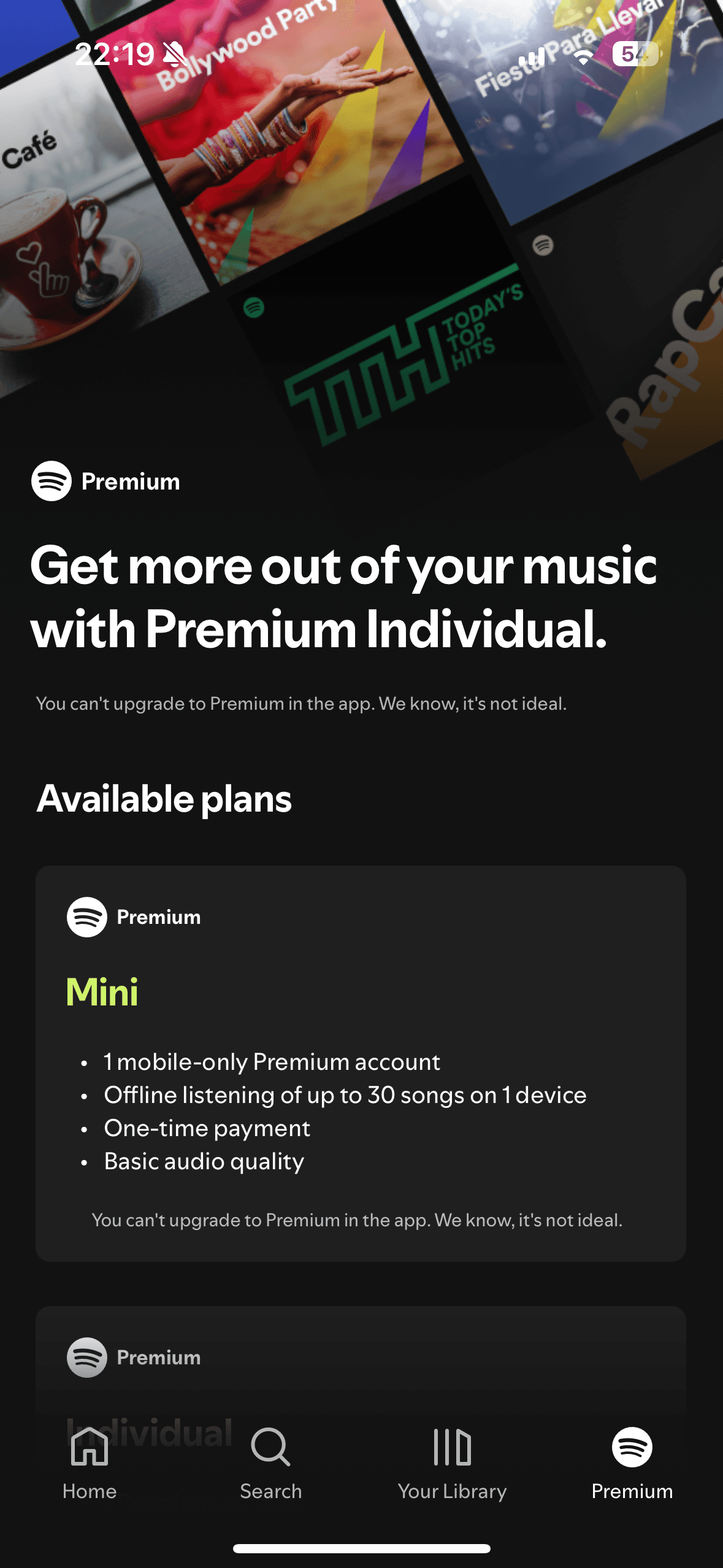 This shot showcases Spotify Mix font.