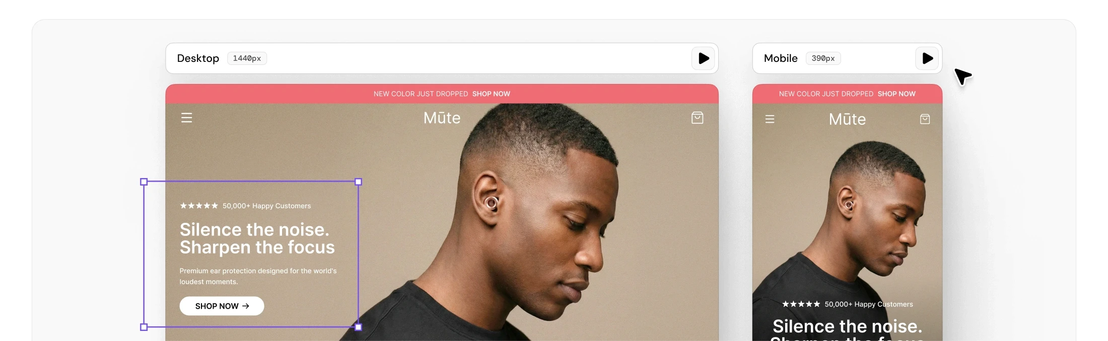 Built for mobile first