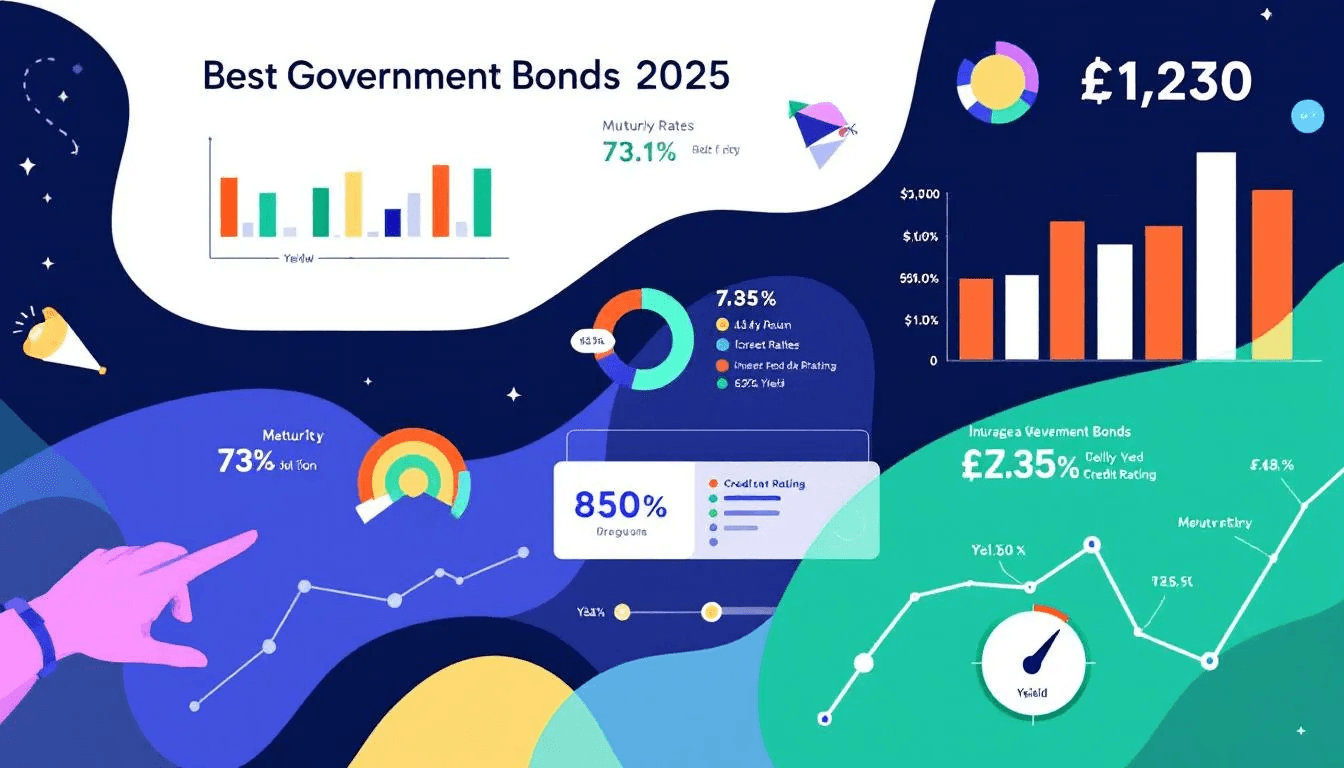 Best government bonds for 2025 displayed with graphs and statistics.