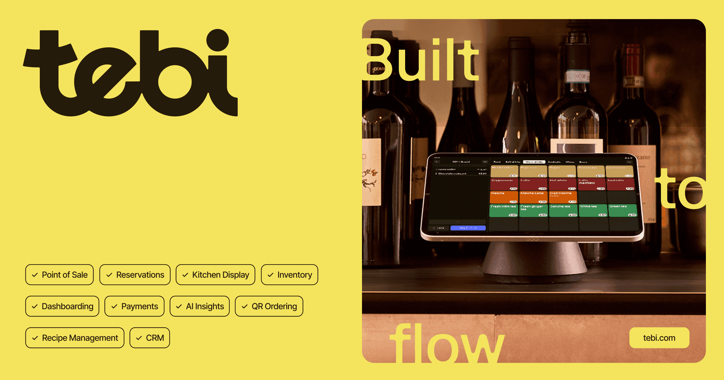 Hospitality tech that flows with you | Tebi