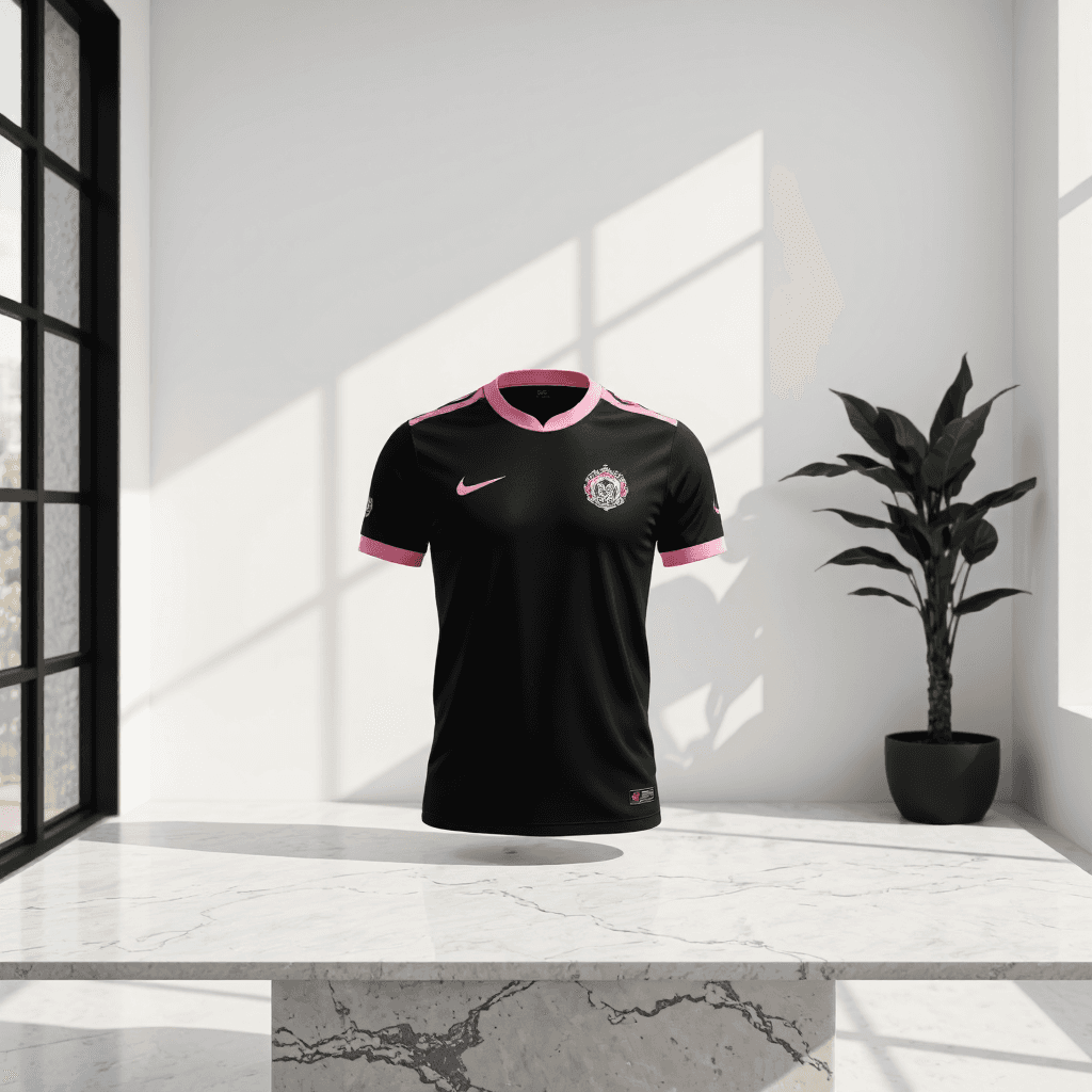product photography of a sports jersey