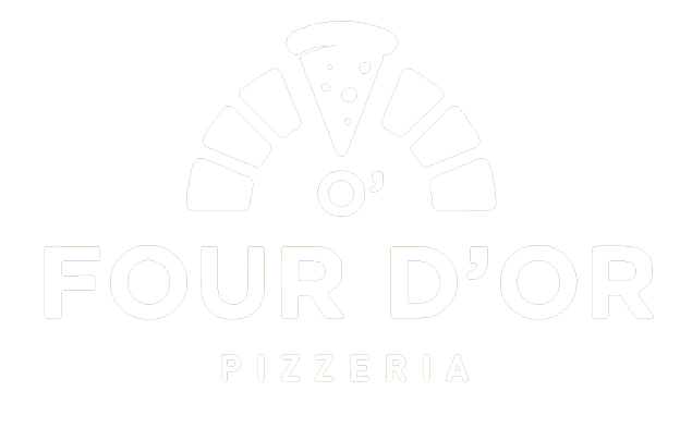 a black background with the word pizza written in gold