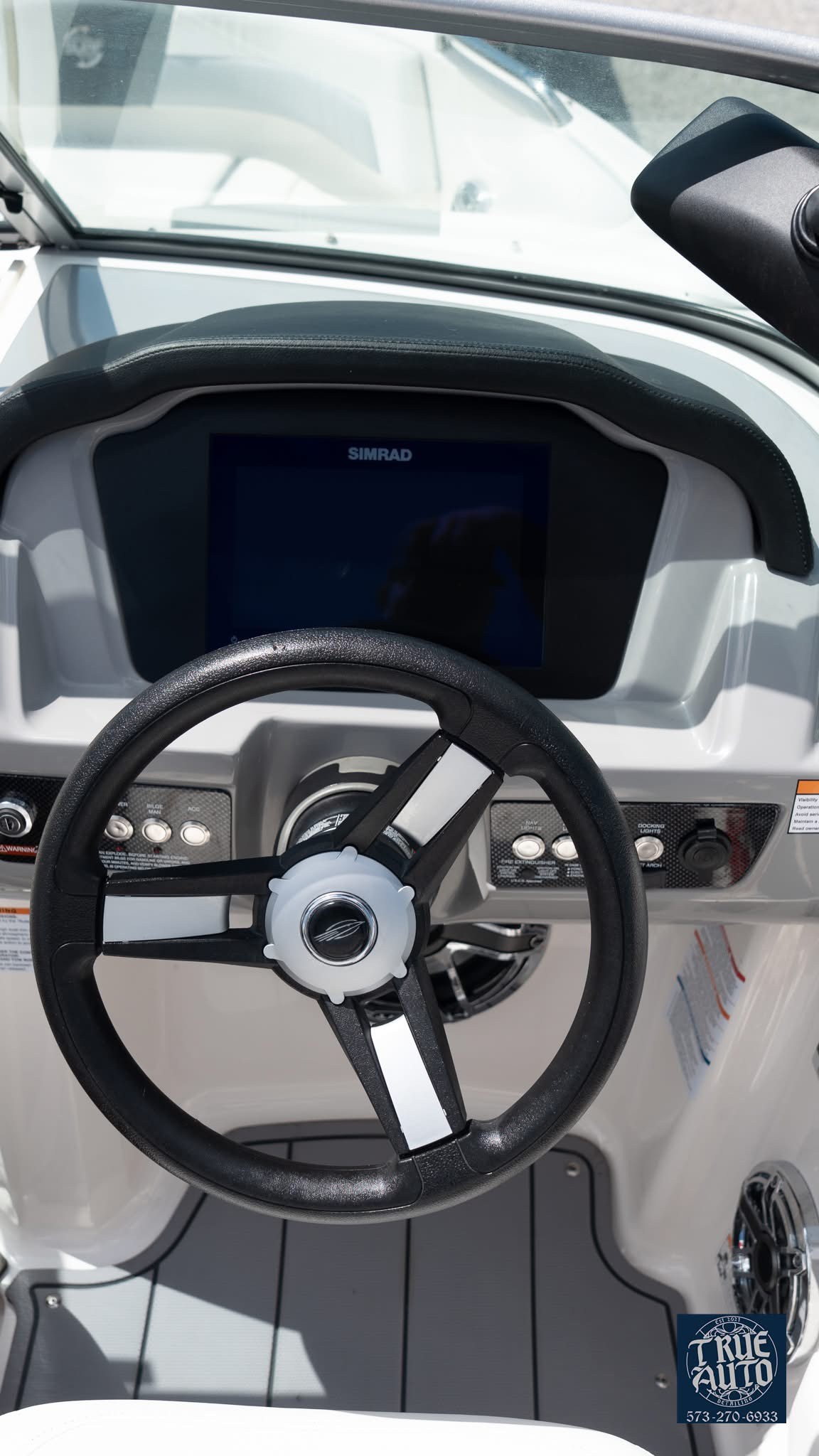 close up of a steering wheel