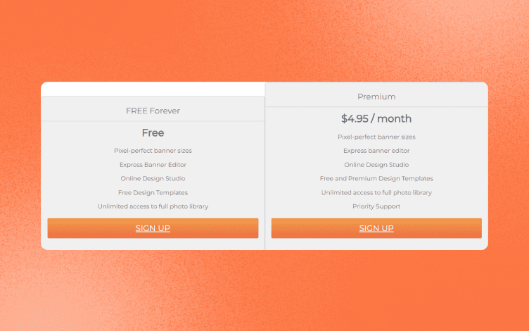 my banner maker pricing