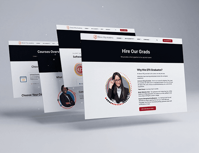 EFA New Website in 3D Cascading