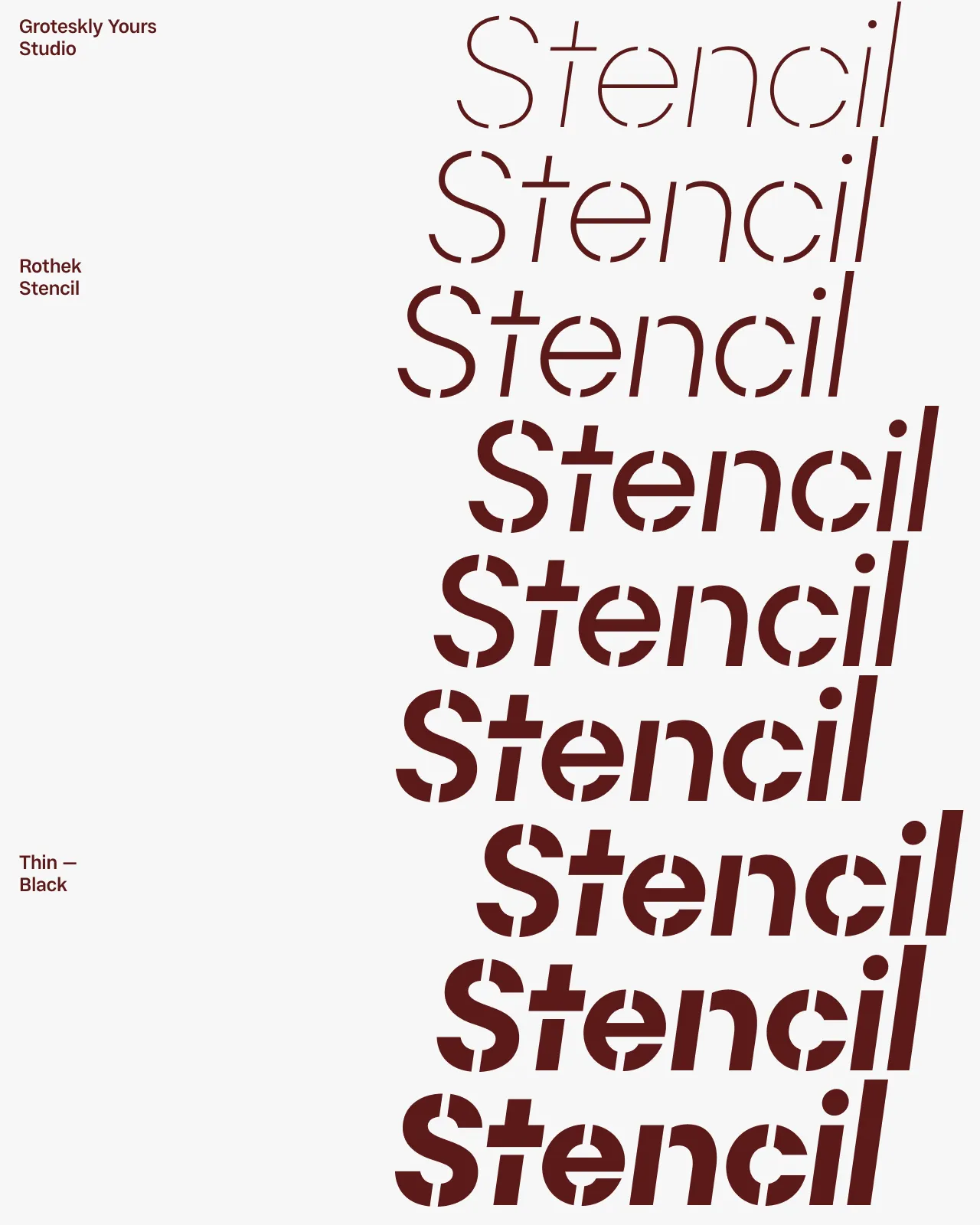 Rothek Stencil