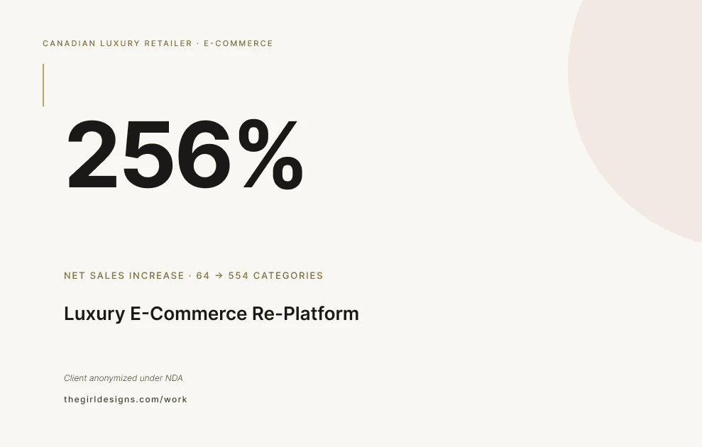 Luxury E-Commerce Re-Platform