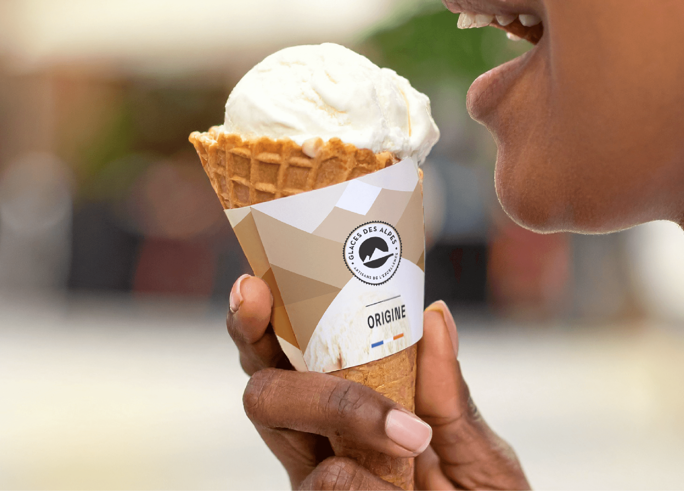 Miniature glace des alpes