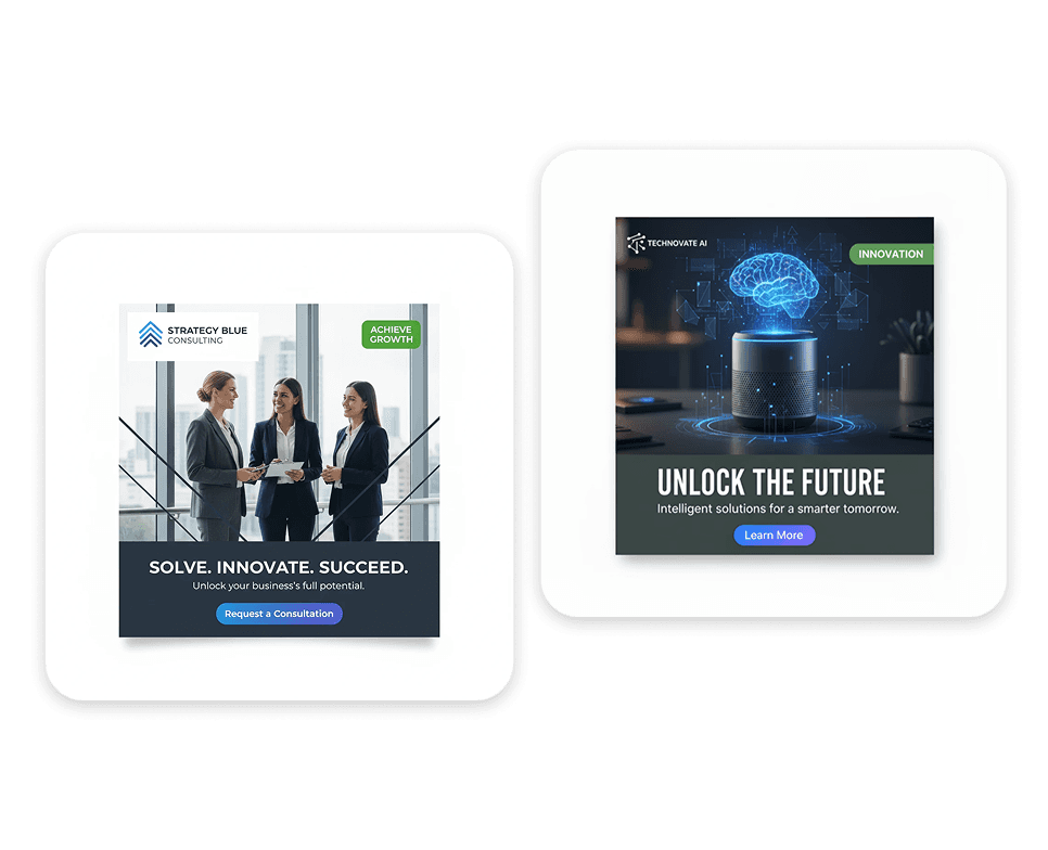 Social media post templates