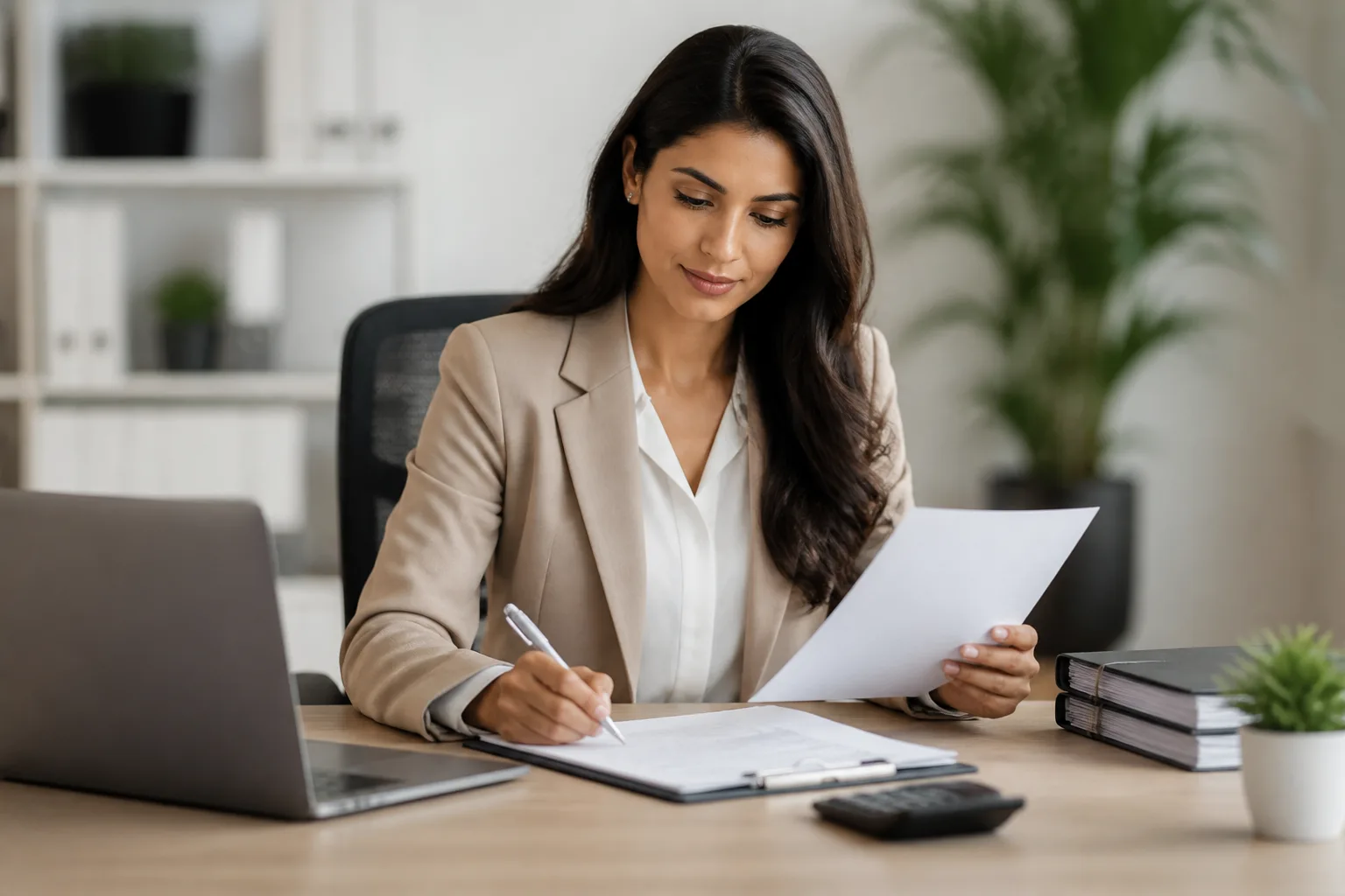 VAT Registration for Service Businesses in Dubai beside a tax filing dashboard and a document