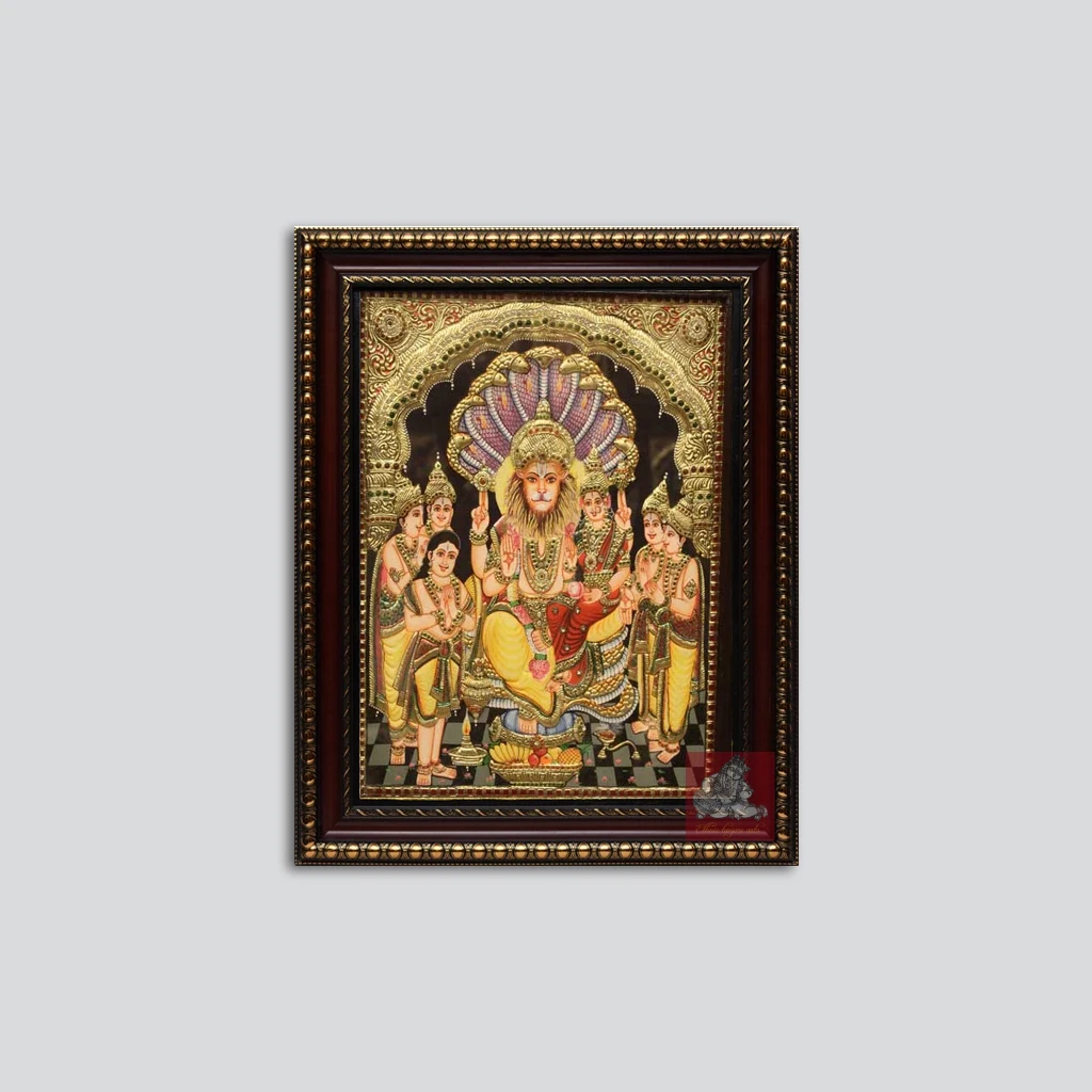 Lakshmi Narasima Tanjore Painting