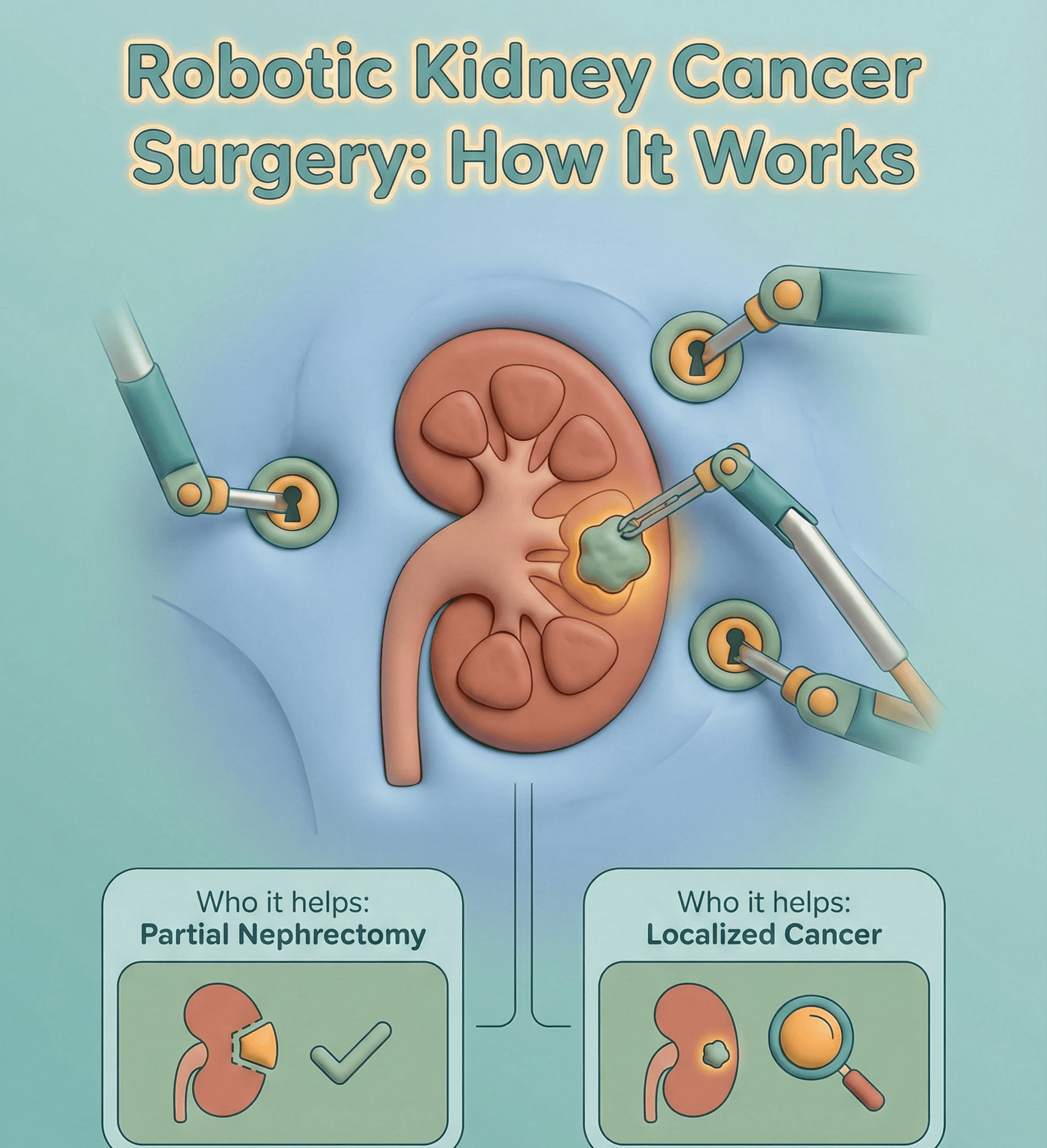 गुड़गांव में Robotic kidney cancer surgery कैसे काम करती है और यह किसकी मदद करती है।