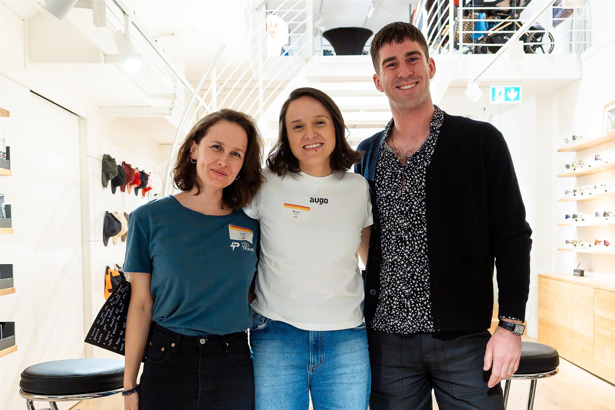 Group portrait at Zurich product launch event photography by Mizuri