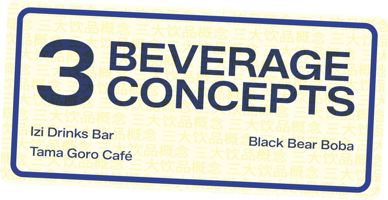 3 Beverage Concept for Izipizi Street By Rare Ideas