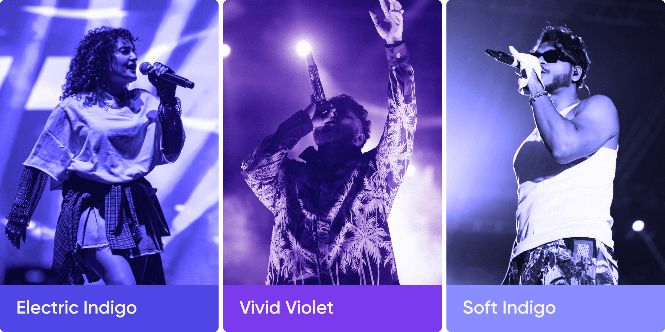the color palette in action