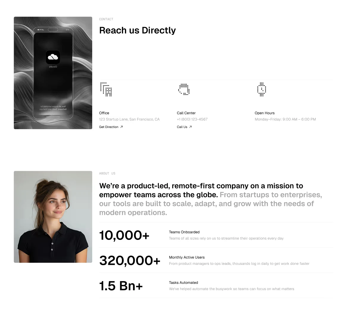 SaaS Framer Template