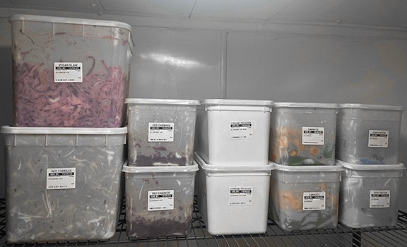 Labl.it labels in a commercial kitchen